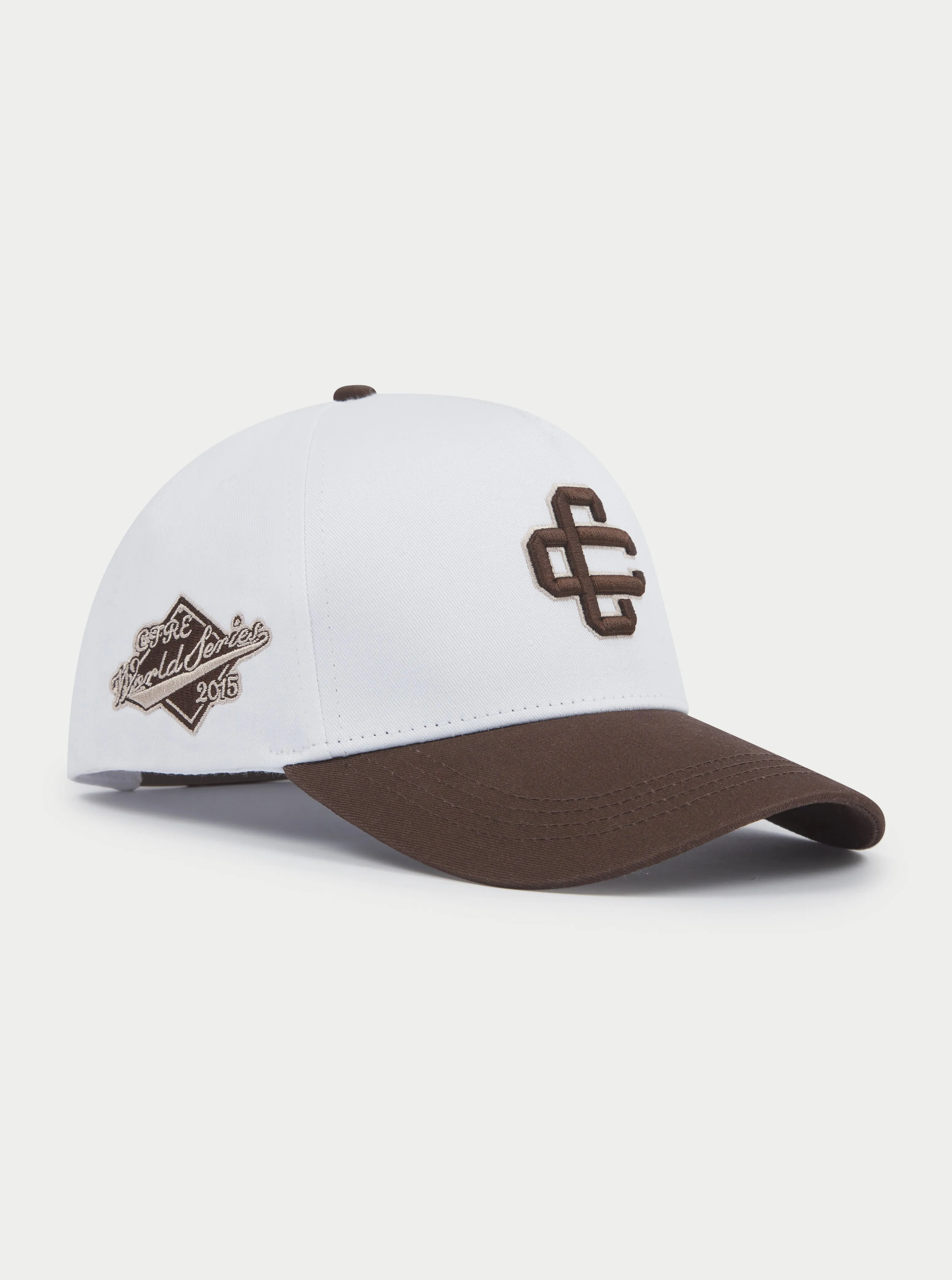 COLOUR BLOCK CAP - BROWN