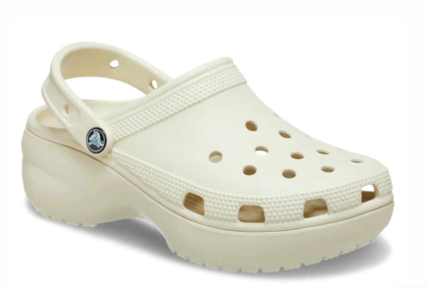 Crocs WOMEN'S CLASSIC PLAFORM CLOG Bone