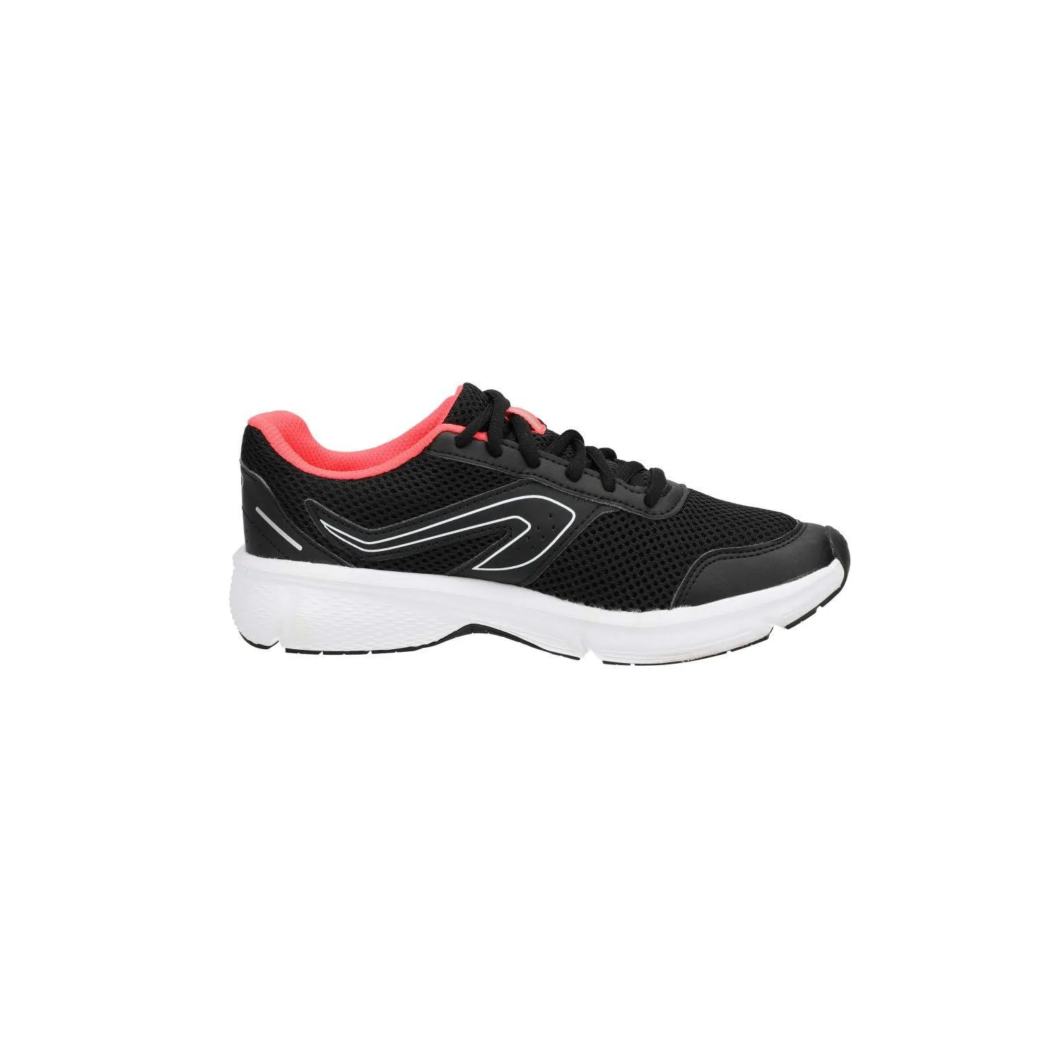 Decathlon Kalenji Run Cushion Running Sport Shoes Fabric Black Colour For Women