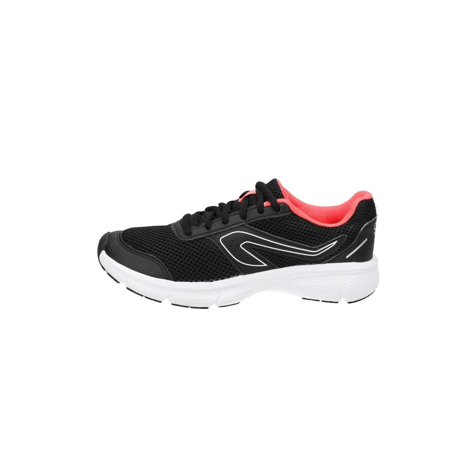 Decathlon Kalenji Run Cushion Running Sport Shoes Fabric Black Colour For Women