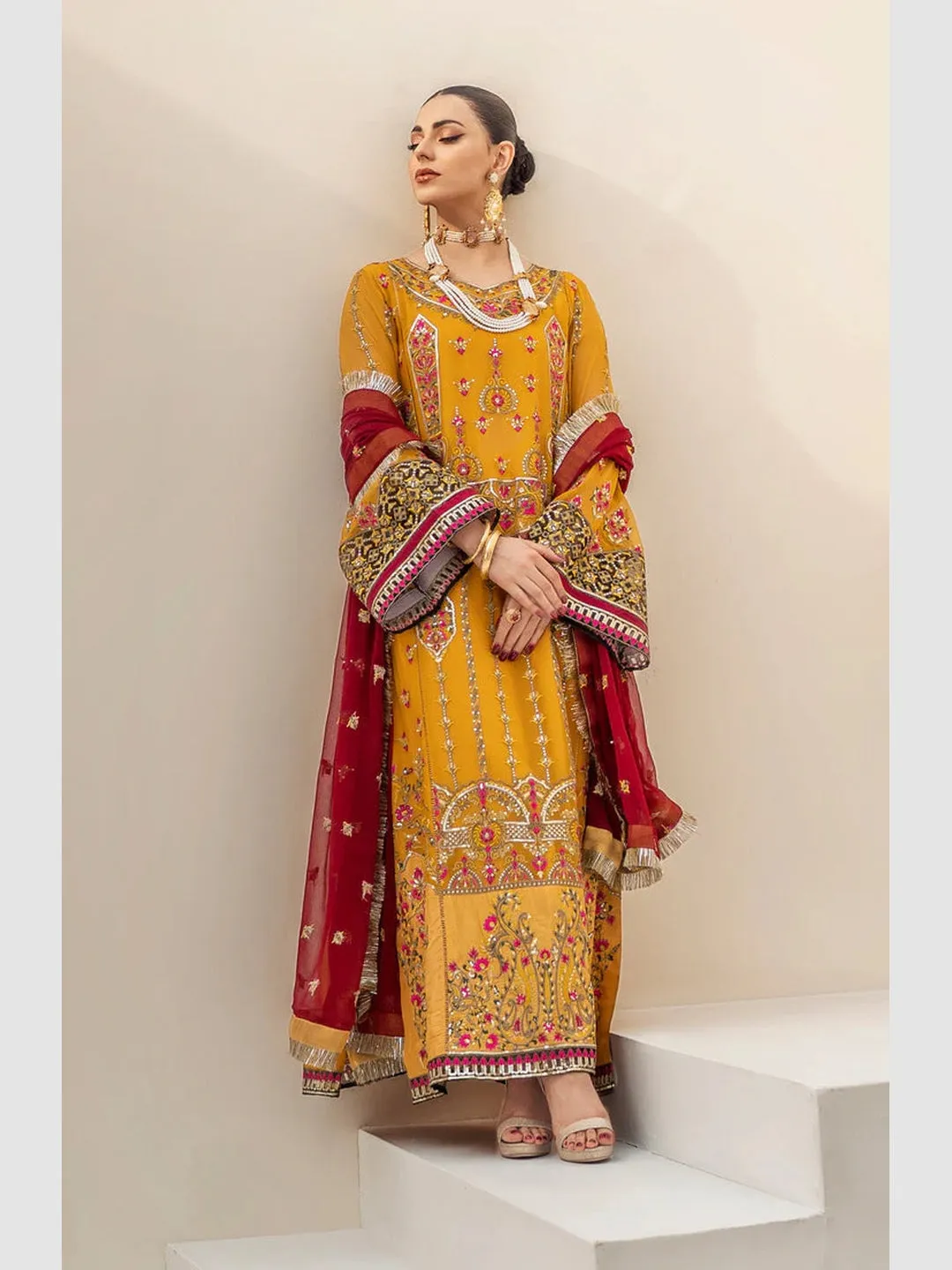 Designer Embroidery Chiffon