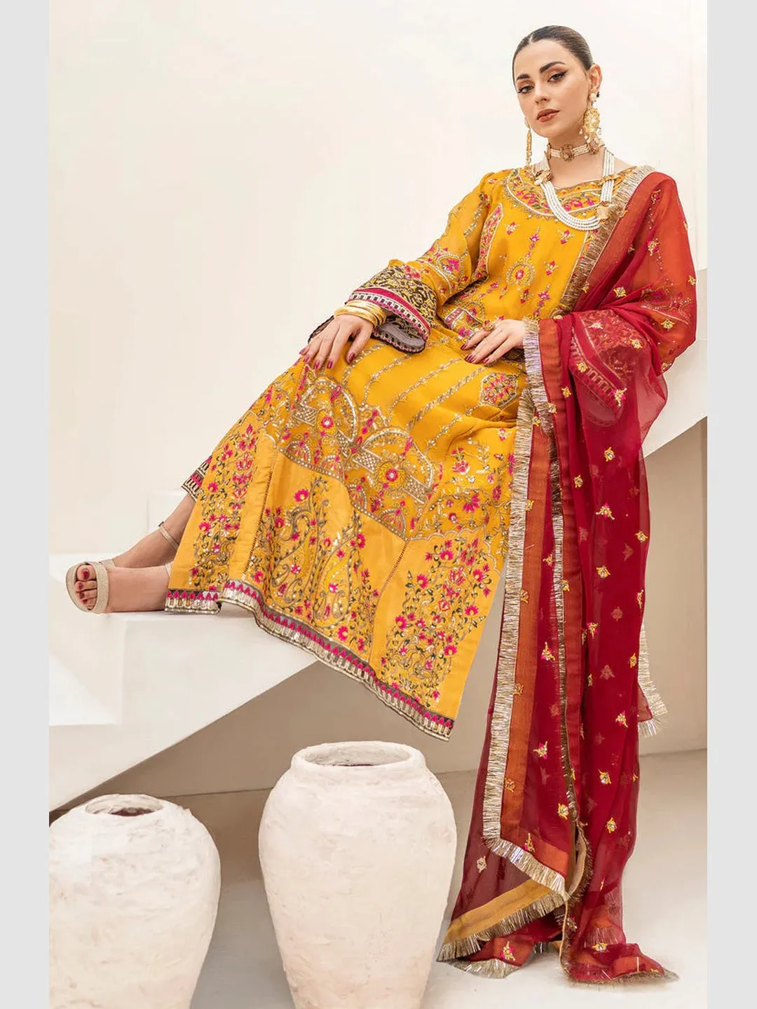 Designer Embroidery Chiffon