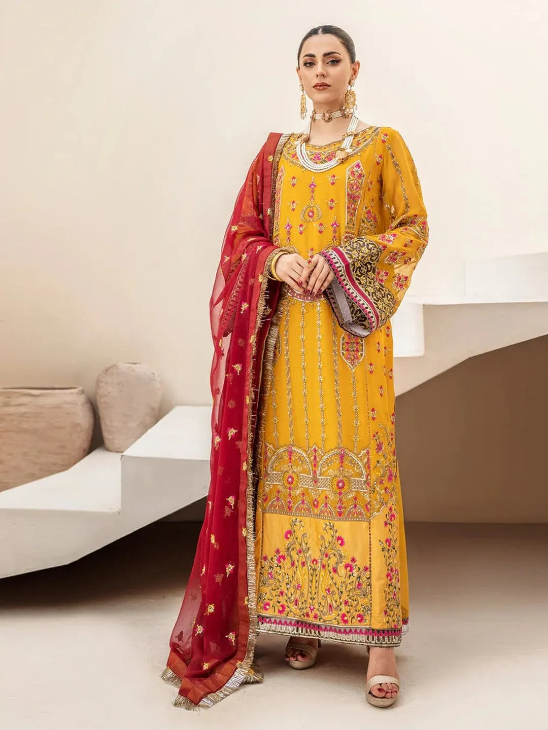 Designer Embroidery Chiffon