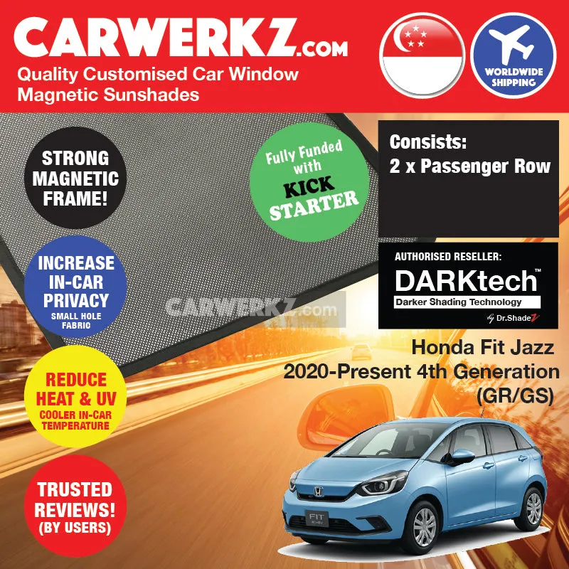 Dr Shadez DARKtech Honda Fit Jazz 2020-Current 4th Generation (GR) Japan Hatchback Customised Window Magnetic Sunshades