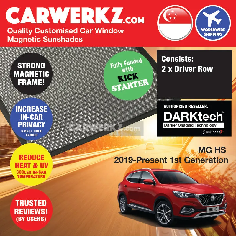 Dr Shadez DARKtech MG HS 2018-Current 1st Generation (AS23) China SUV Customised Window Magnetic Sunshades