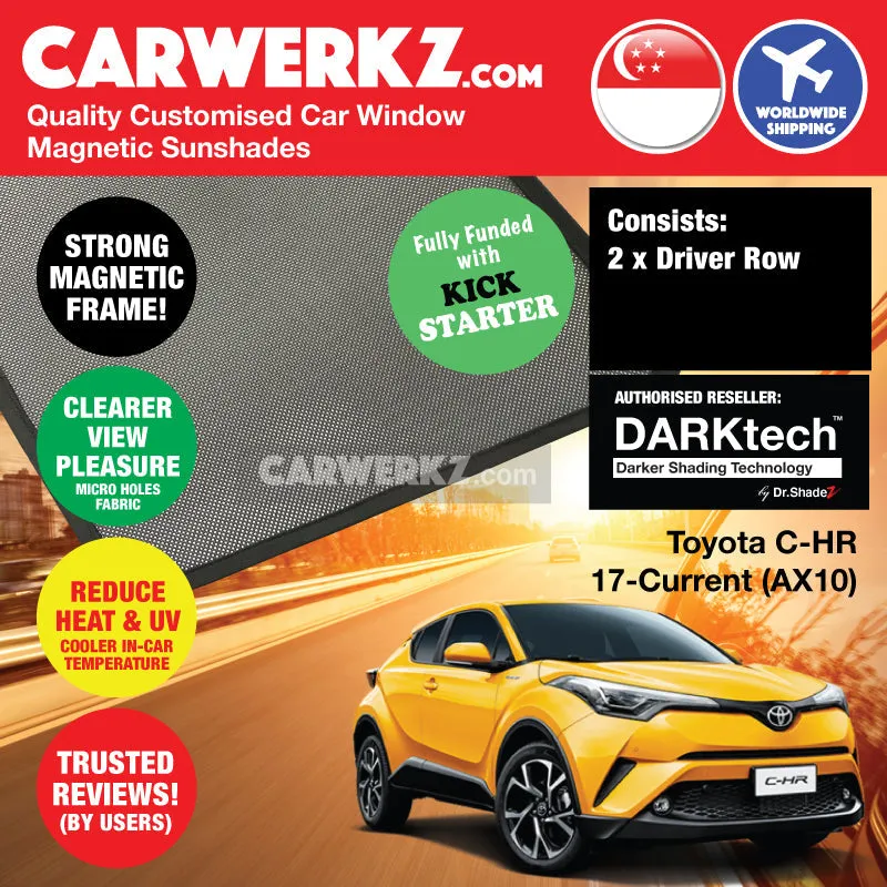 Dr Shadez DARKtech Toyota C-HR CHR 2017-Current 1st Generation (AX10) Japan SUV Customised Window Magnetic Sunshades