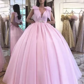 dusty pink beaded prom dresses long tulle v neck sequin appliqué elegant sleeveless senior prom gown 2020