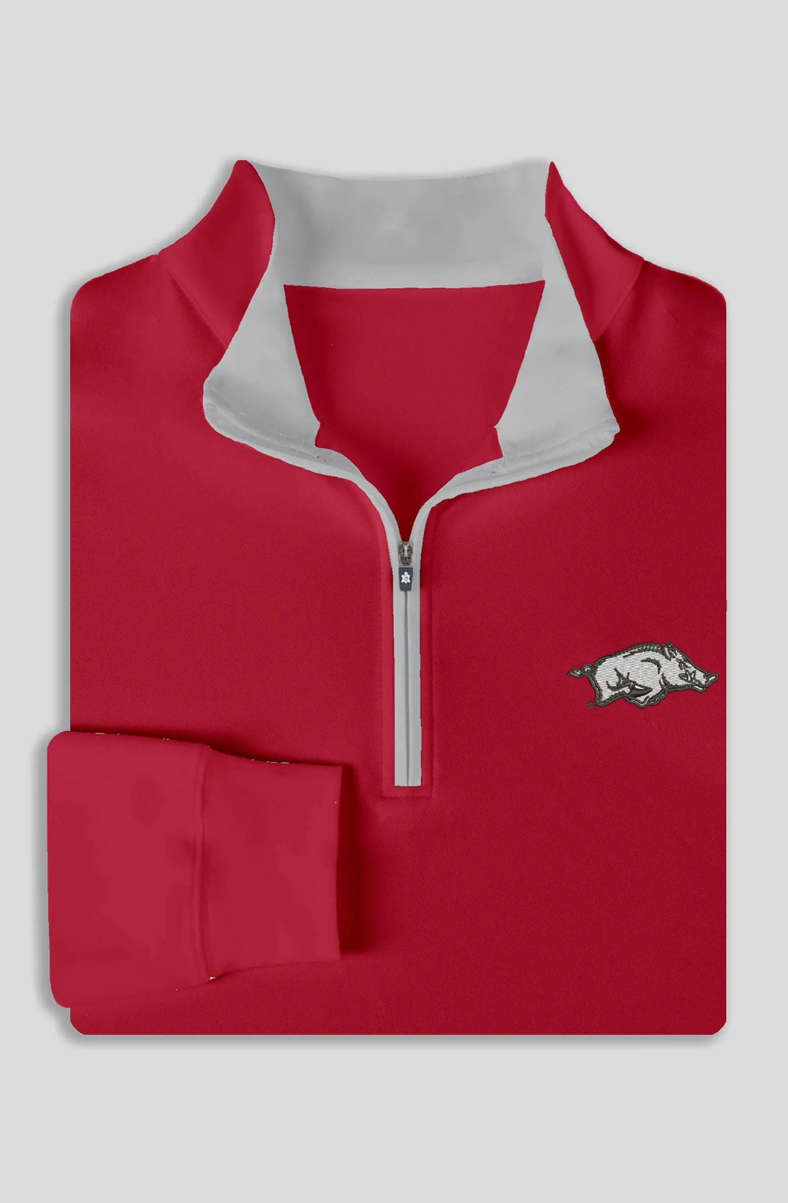 Eli Solid Performance Quarter-Zip Pullover - University of Arkansas