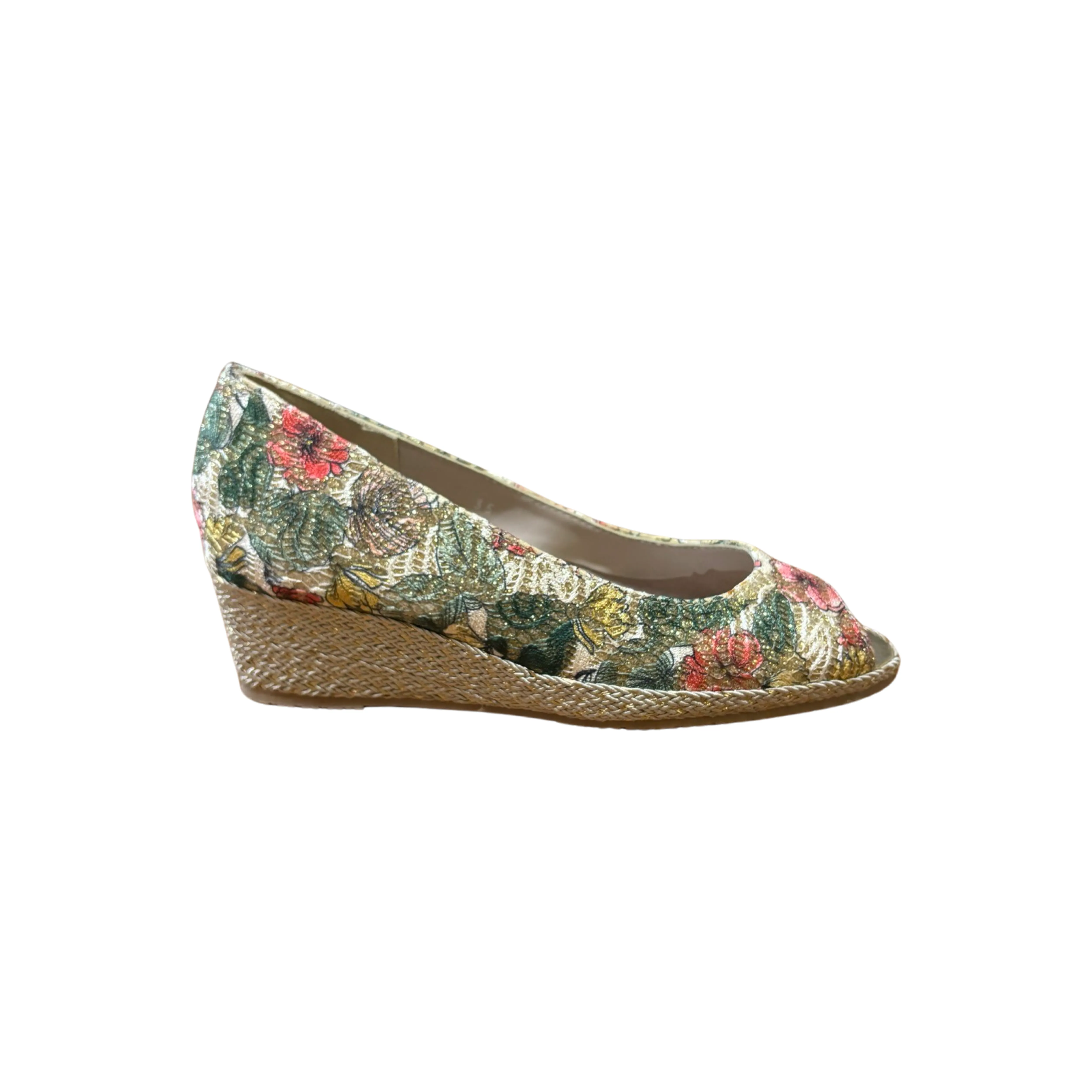 Emma927 Beige Multi Wedge