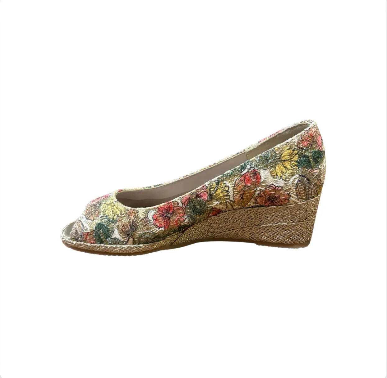 Emma927 Beige Multi Wedge