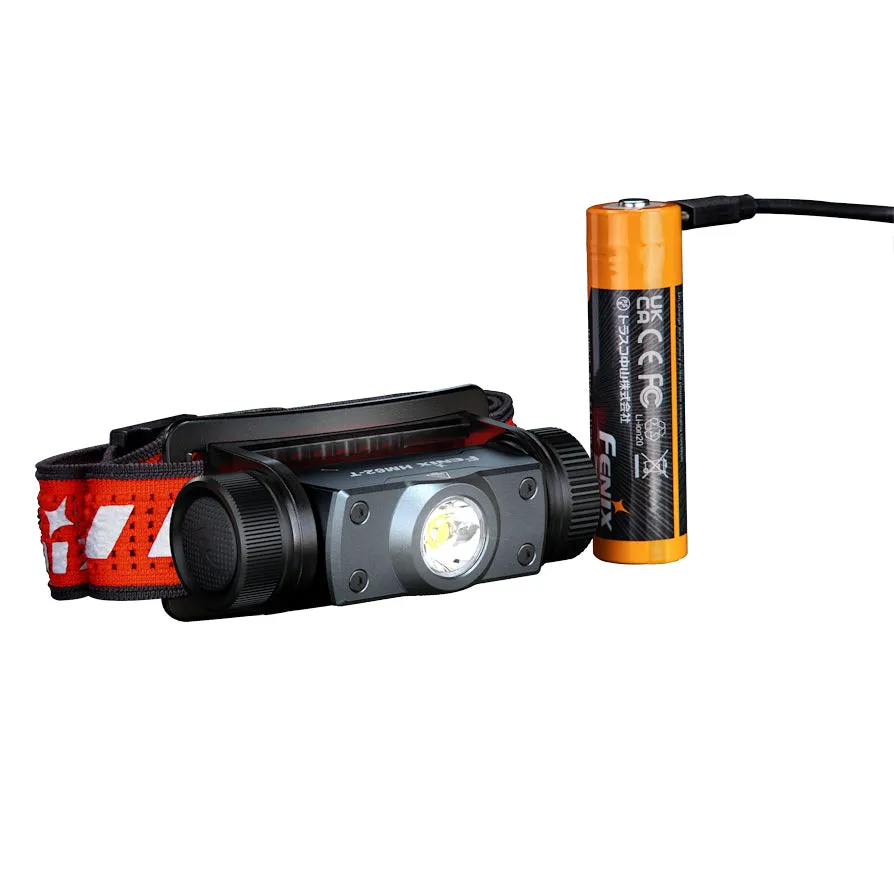 Fenix HM62-T Light Weight Trail Running USB Rechargeable Headtorch - Magma