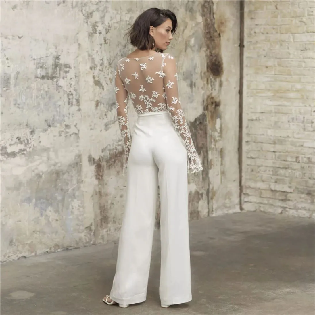 Flared Illusion Jumpsuit