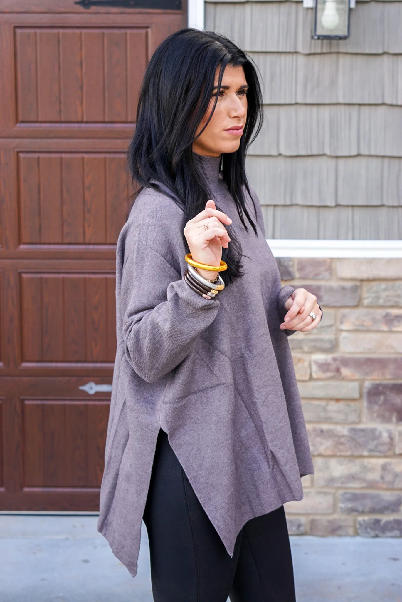 Forever Classy Grey Sweater Top