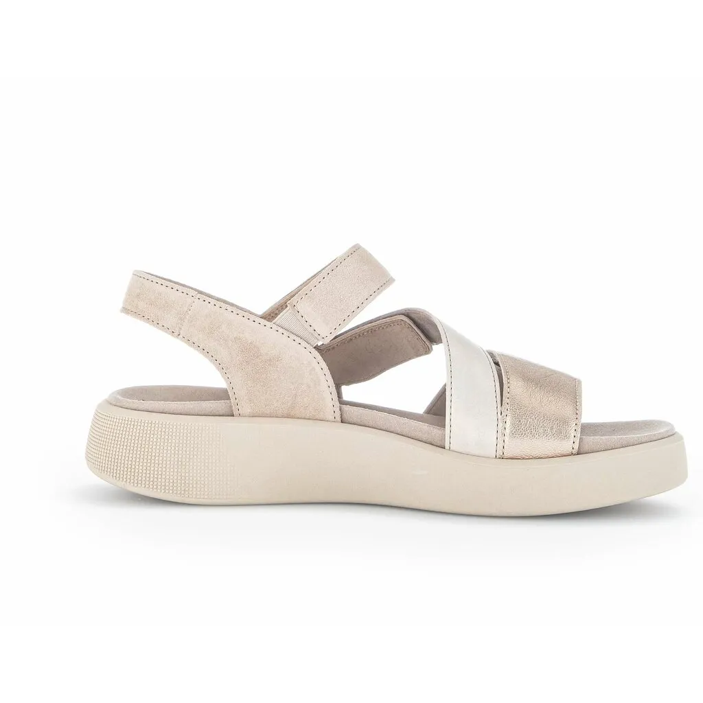 Gabor Wedge sandal beige סנדלי גאבור לנשים