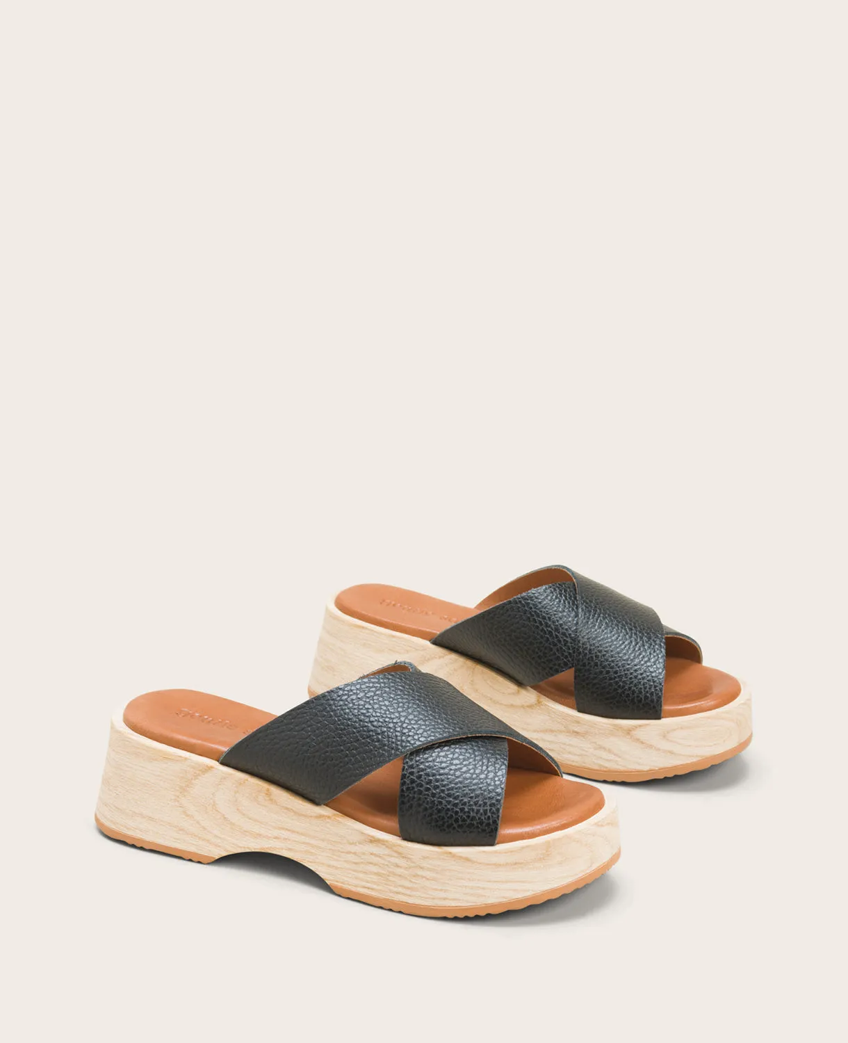 GENTLE SOULS - Orion Leather Slide Wedge Sandal