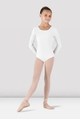 Girls Basic Long Sleeve Leotard