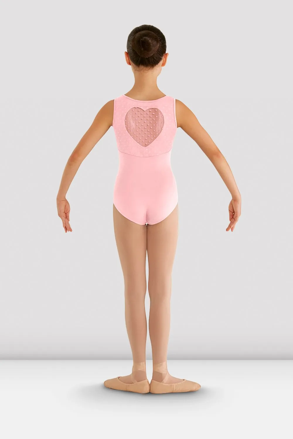 Girls Miame Heart Mesh Leotard