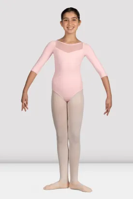 Girls Mirella Glow Girl 3/4 Sleeve Leotard