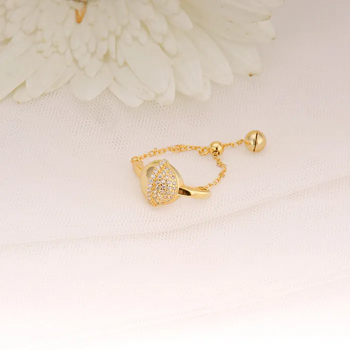 Golden Beads of Love Ring