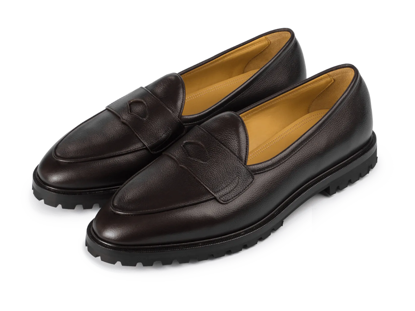 Grand Varenne Loafers in Dark Brown Shield Calf