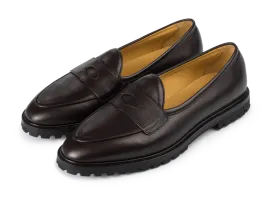 Grand Varenne Loafers in Dark Brown Shield Calf