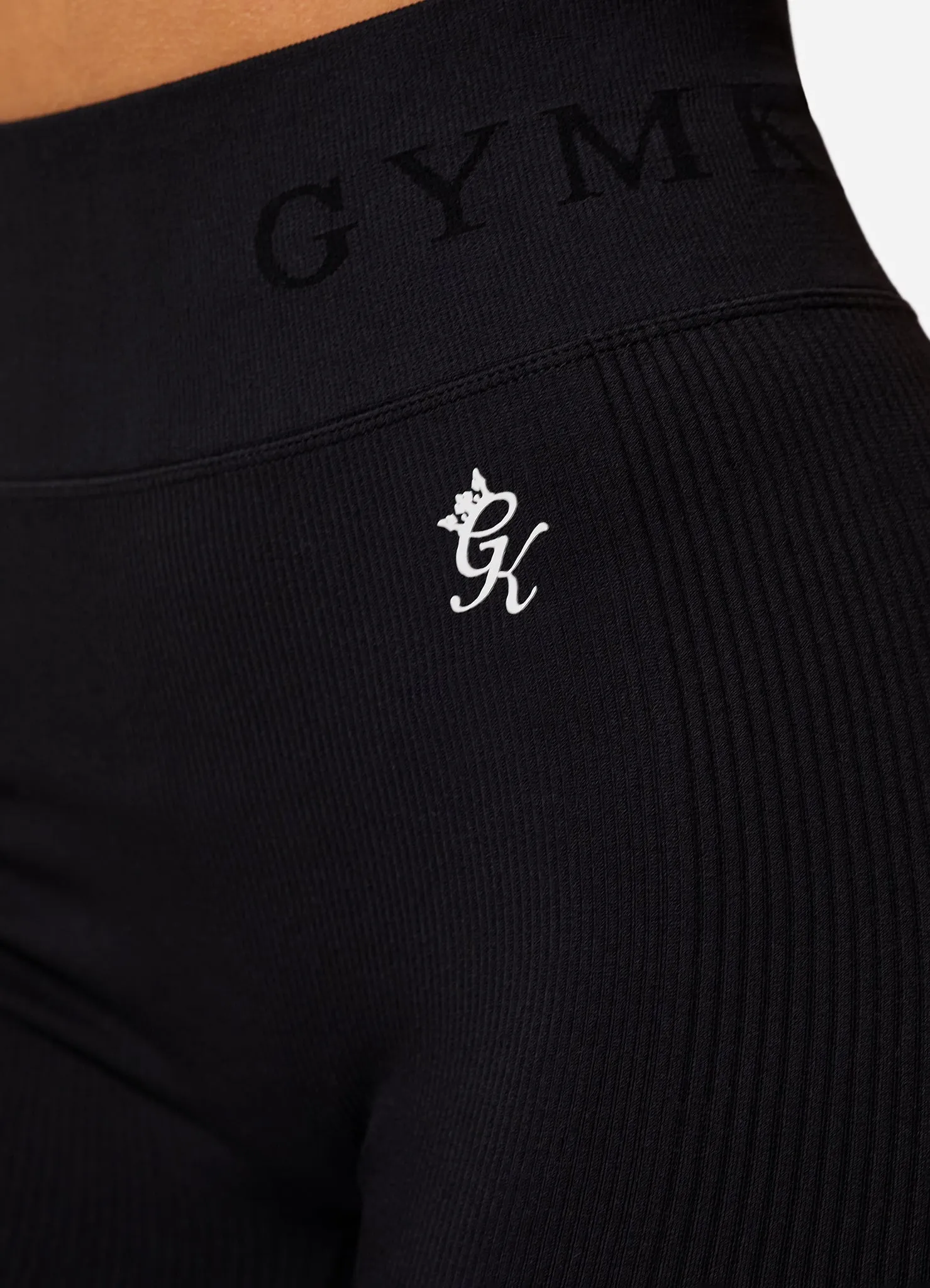 Gym King Formation Seamless Rib Legging - Black