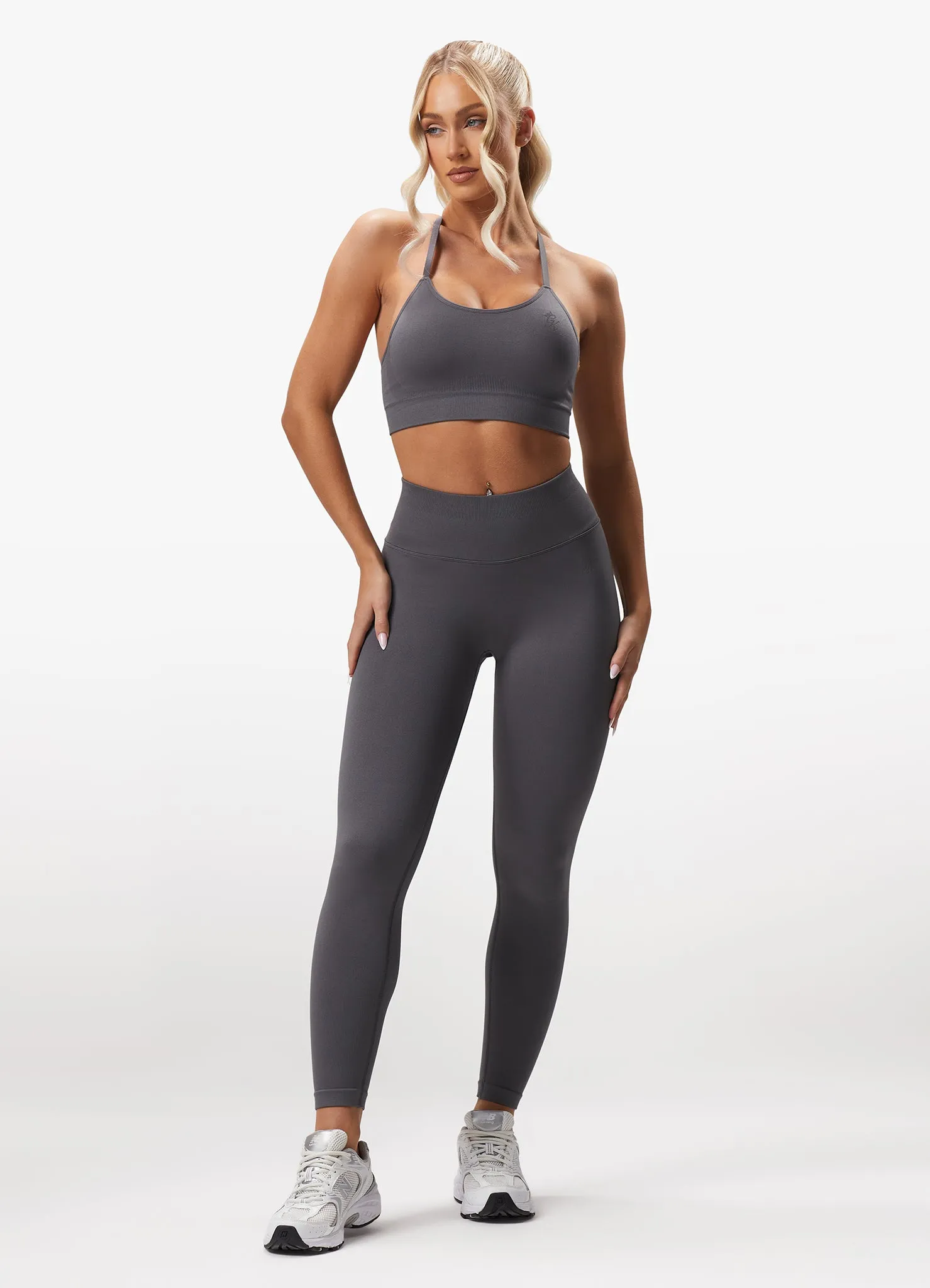 Gym King Sculpt Seamless Legging - Space Grey