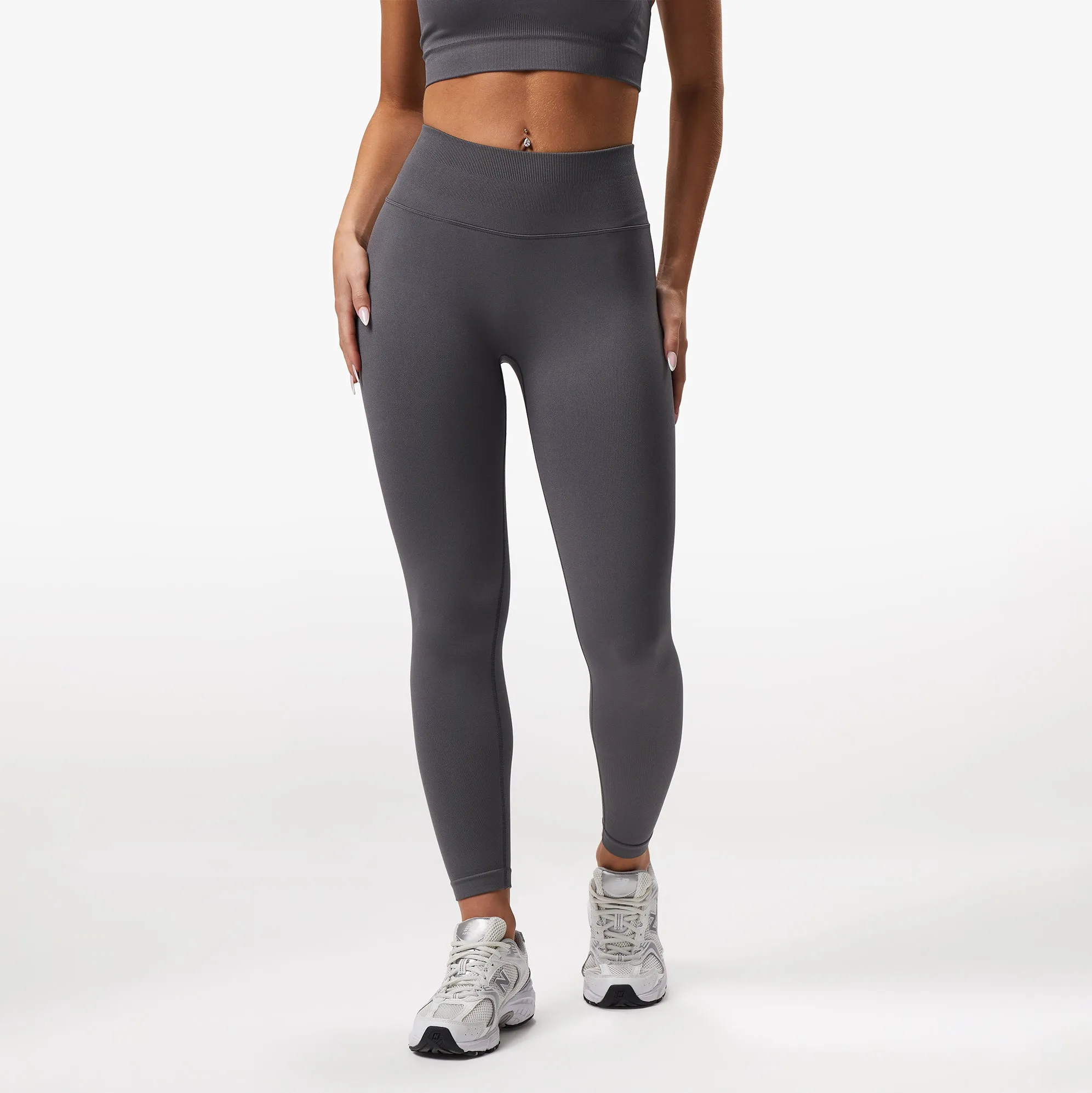 Gym King Sculpt Seamless Legging - Space Grey