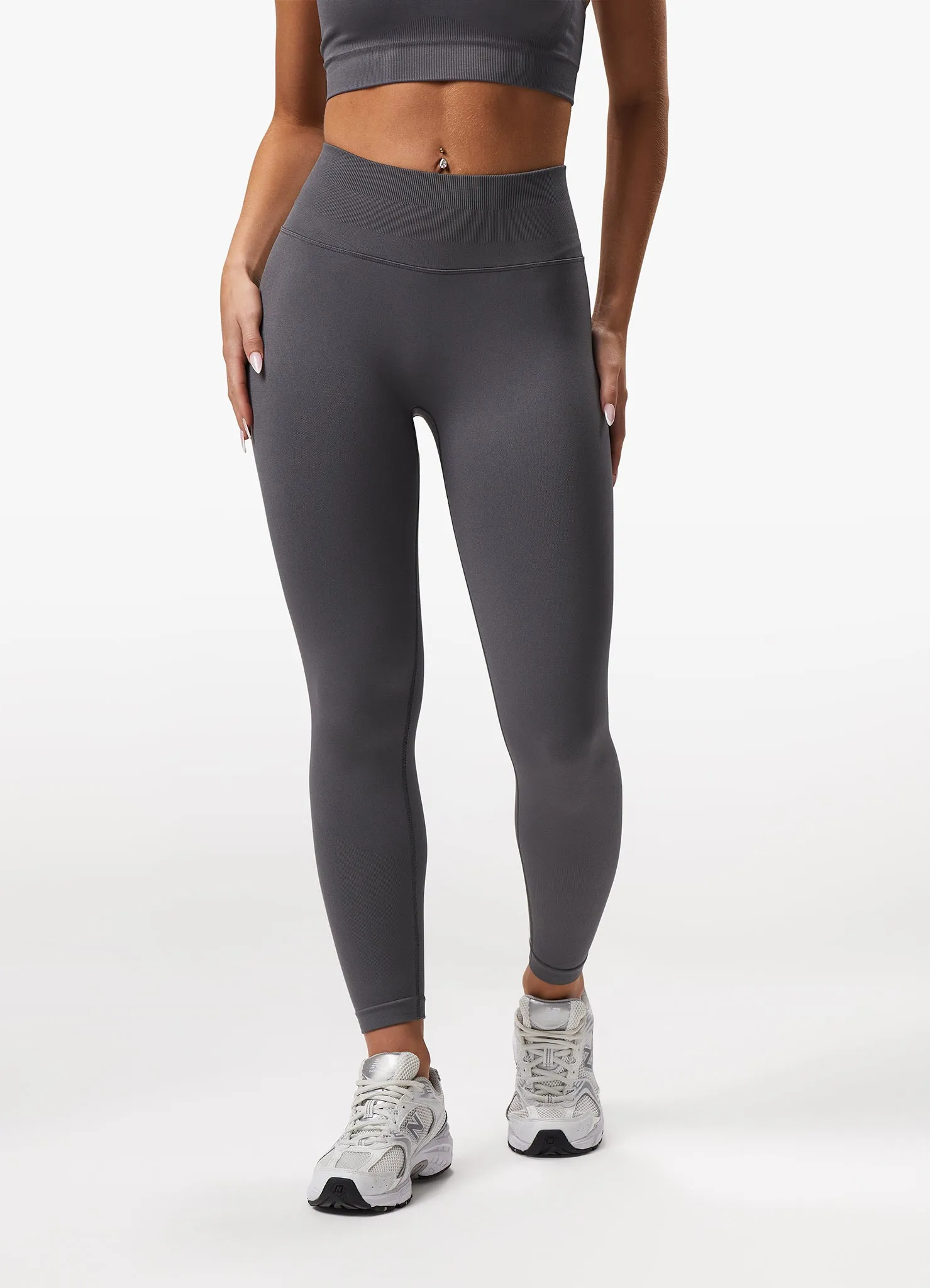 Gym King Sculpt Seamless Legging - Space Grey