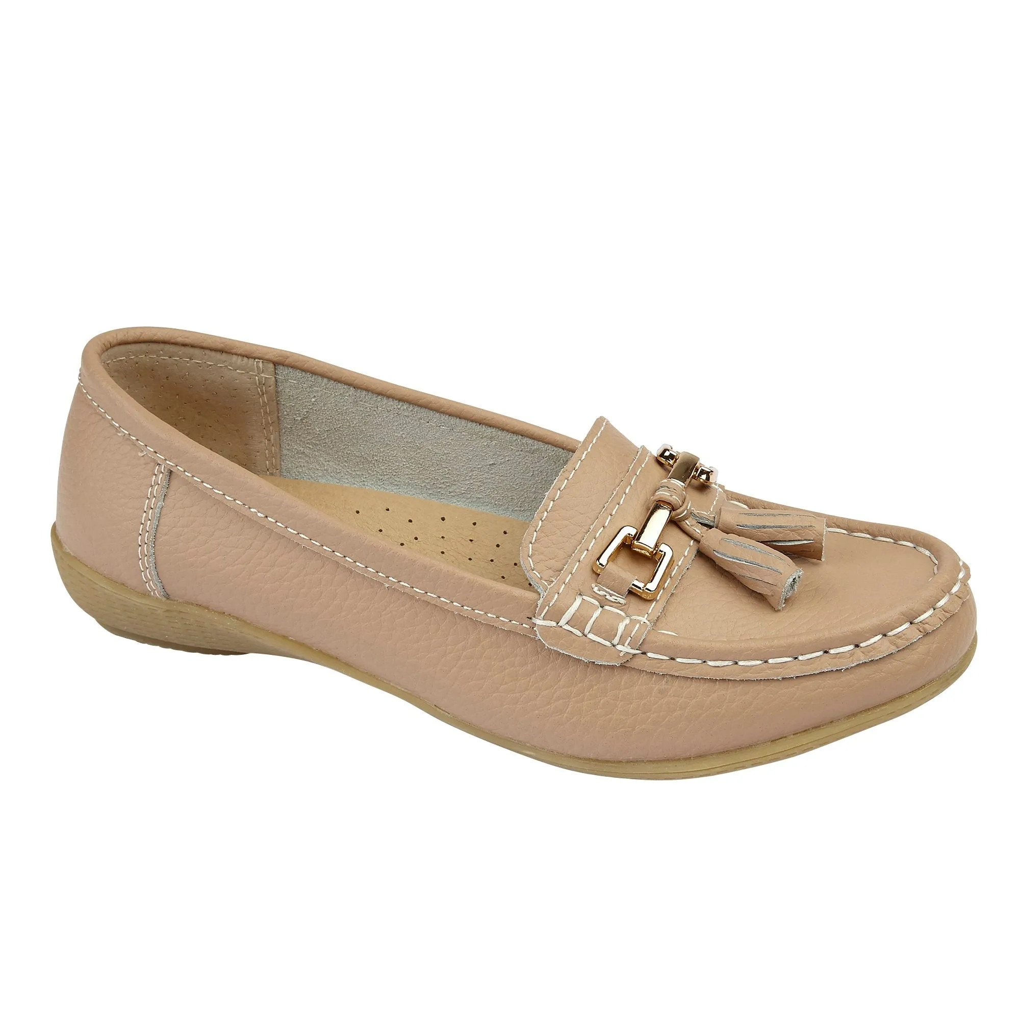 Jo & Joe Nautical Mocha Nude Leather Pump