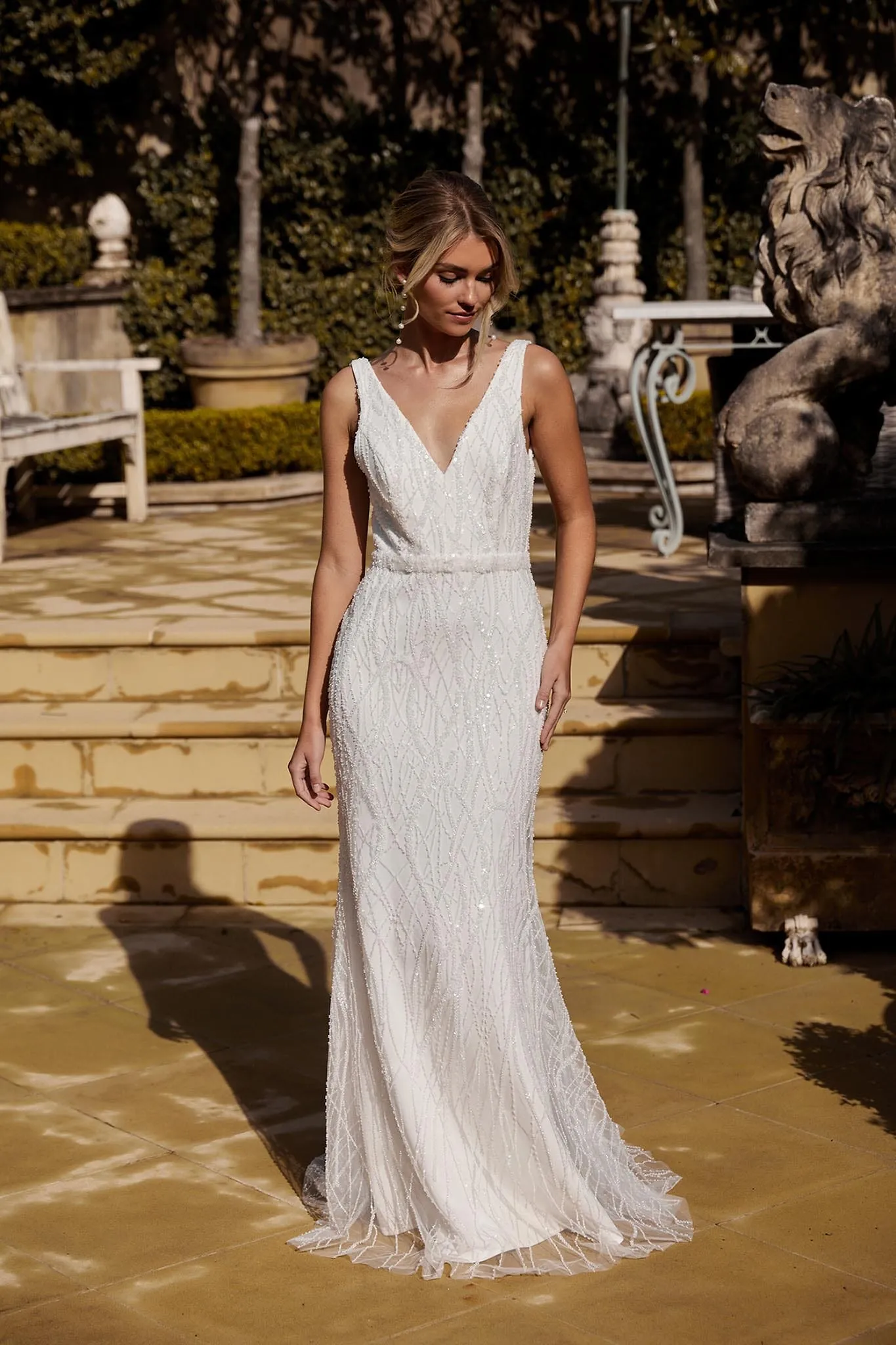 KALANI Embellished Gown - Ivory