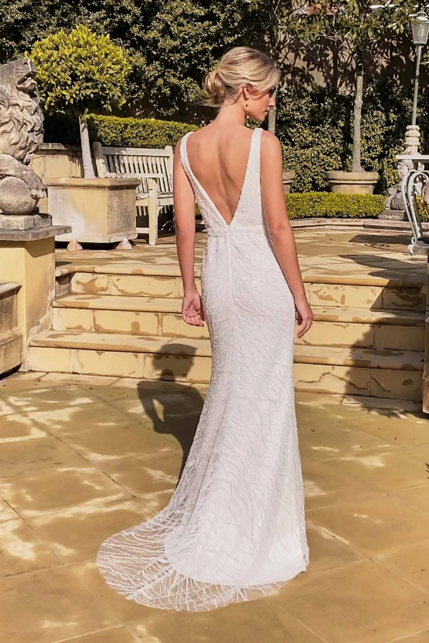 KALANI Embellished Gown - Ivory