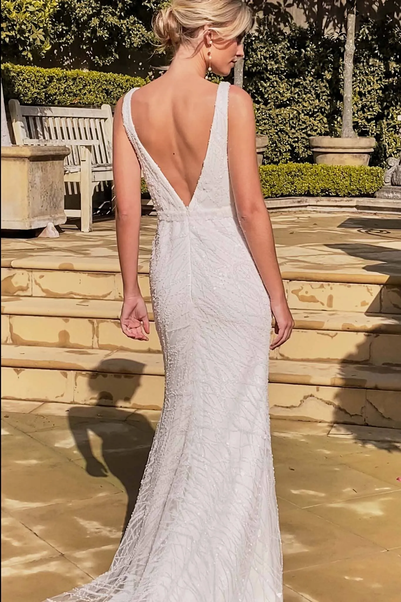 KALANI Embellished Gown - Ivory