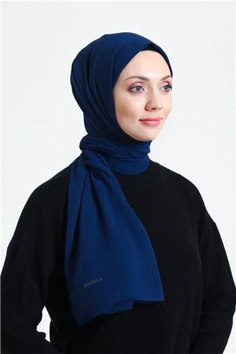 Karaca Crepe Lux Chiffon Hijab - Navy