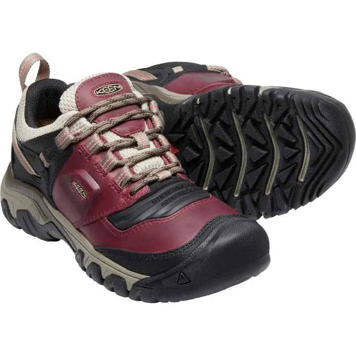 Keen Ridge Flex WP Hiking Shoe - Rhubarb / Brindle