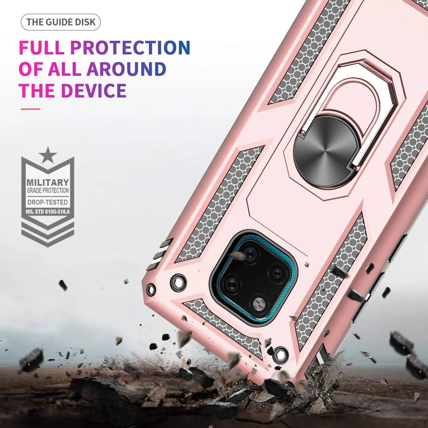 LeYi for Huawei Mate 20 Pro Case with Magnetic Ring Holder, Full Body Protective [Military Grade] Silicone Personalised Shockproof Armour Phone Cover