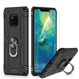 LeYi for Huawei Mate 20 Pro Case with Magnetic Ring Holder, Full Body Protective [Military Grade] Silicone Personalised Shockproof Armour Phone Cover