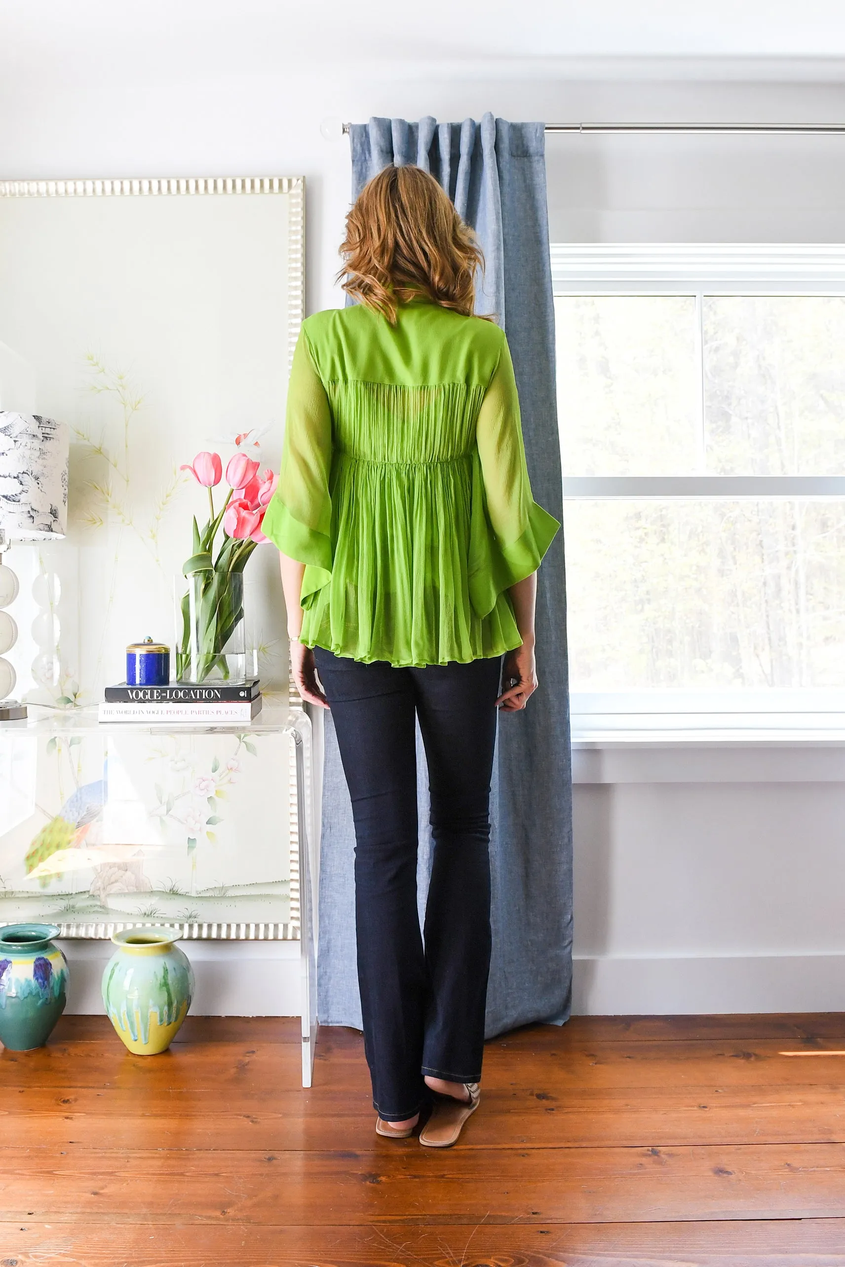 Lime Green Layered Shirt