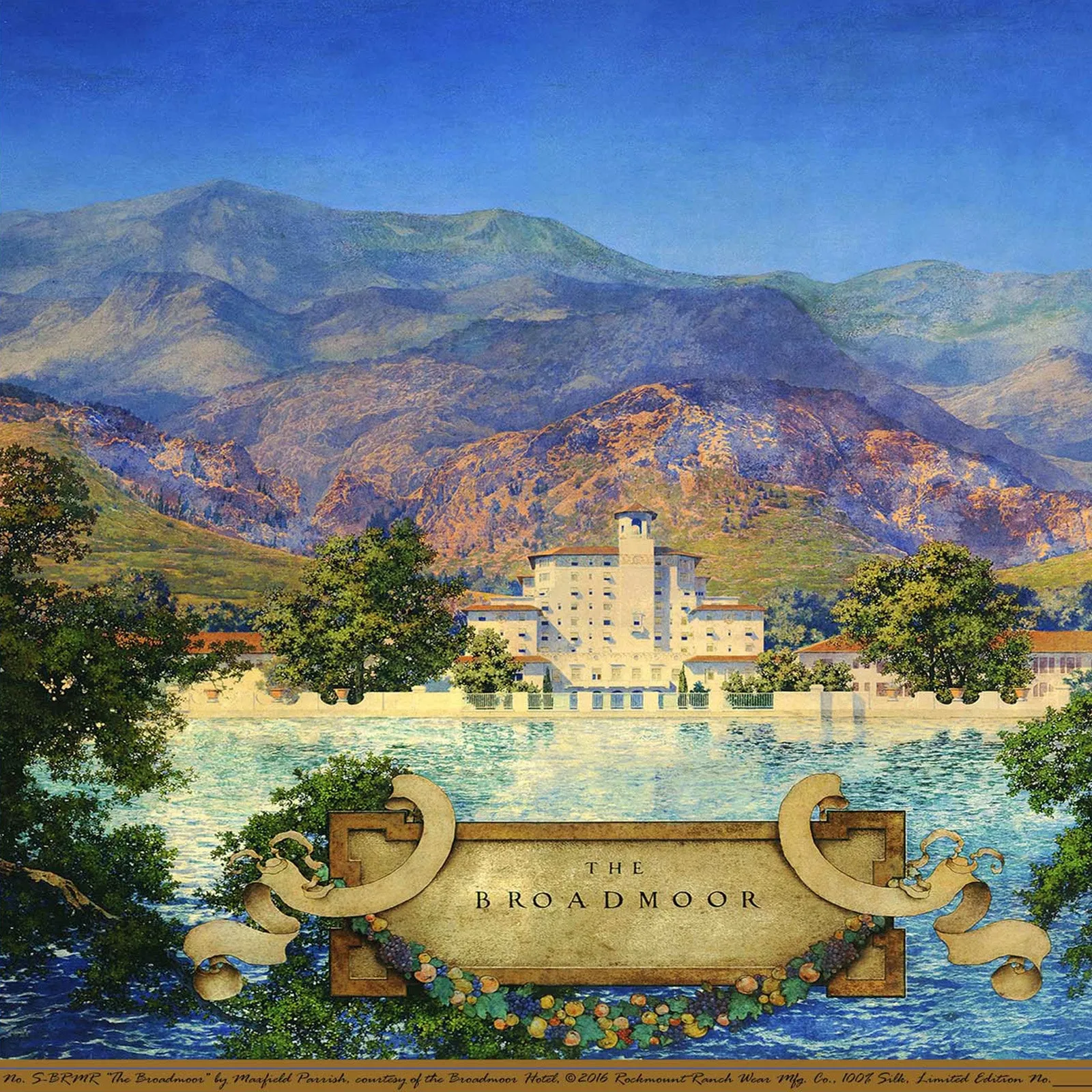 Limited-Edition the Broadmoor Silk Scarf by Maxfield Parrish