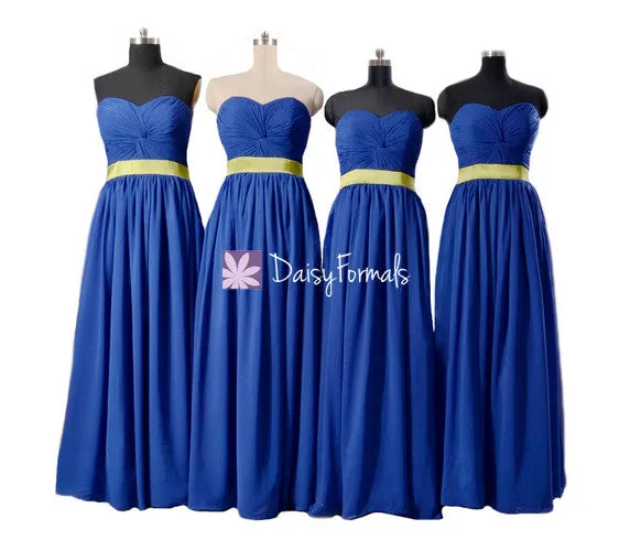 Long Chiffon Bridesmaids Dresses Beach Wedding Garden Wedding Party Dress (BM835CT)