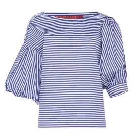 Marinière Stripe Puff Sleeve