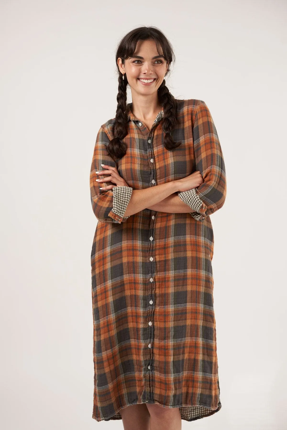 Maxi - Double Cotton Gauze Plaid