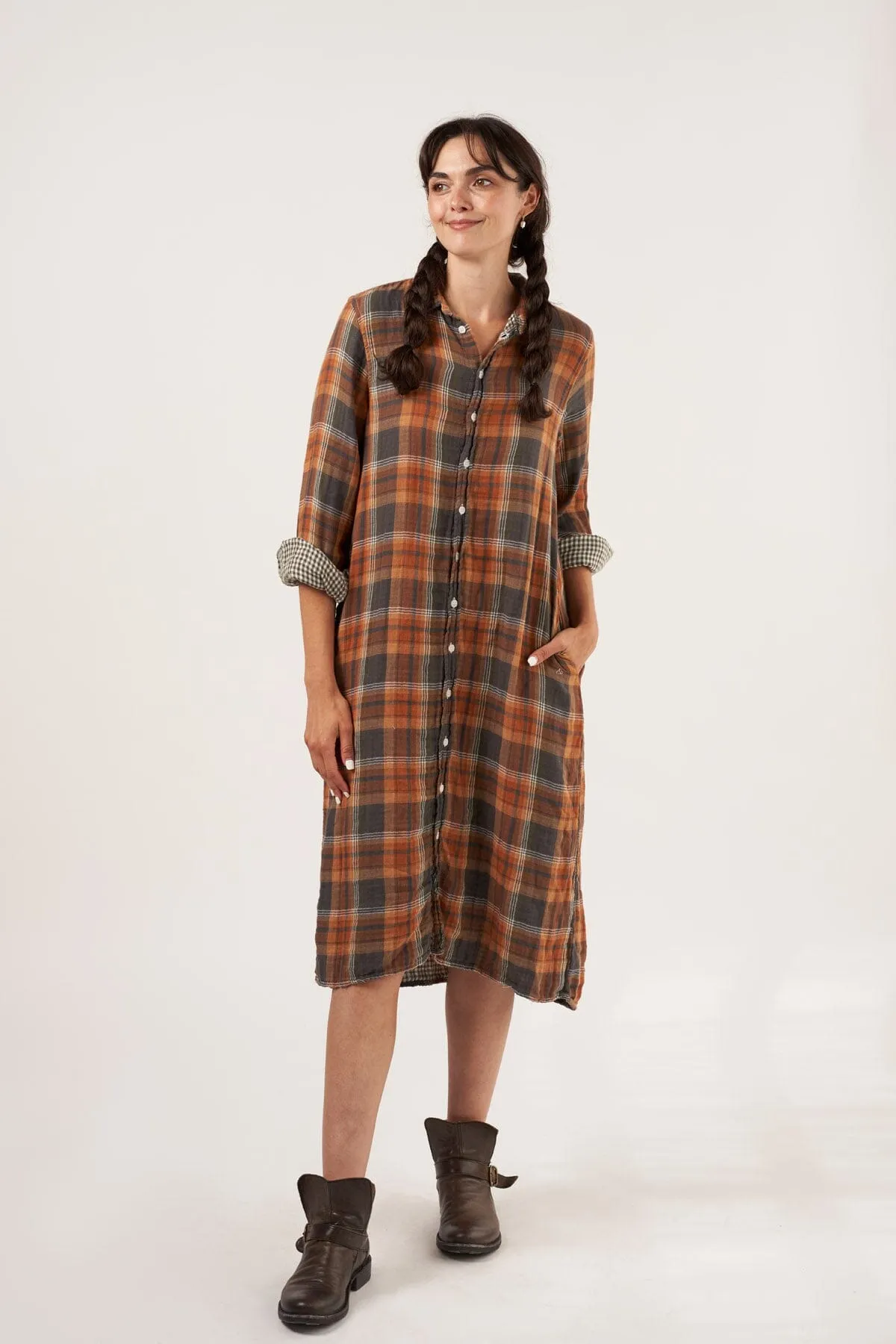 Maxi - Double Cotton Gauze Plaid