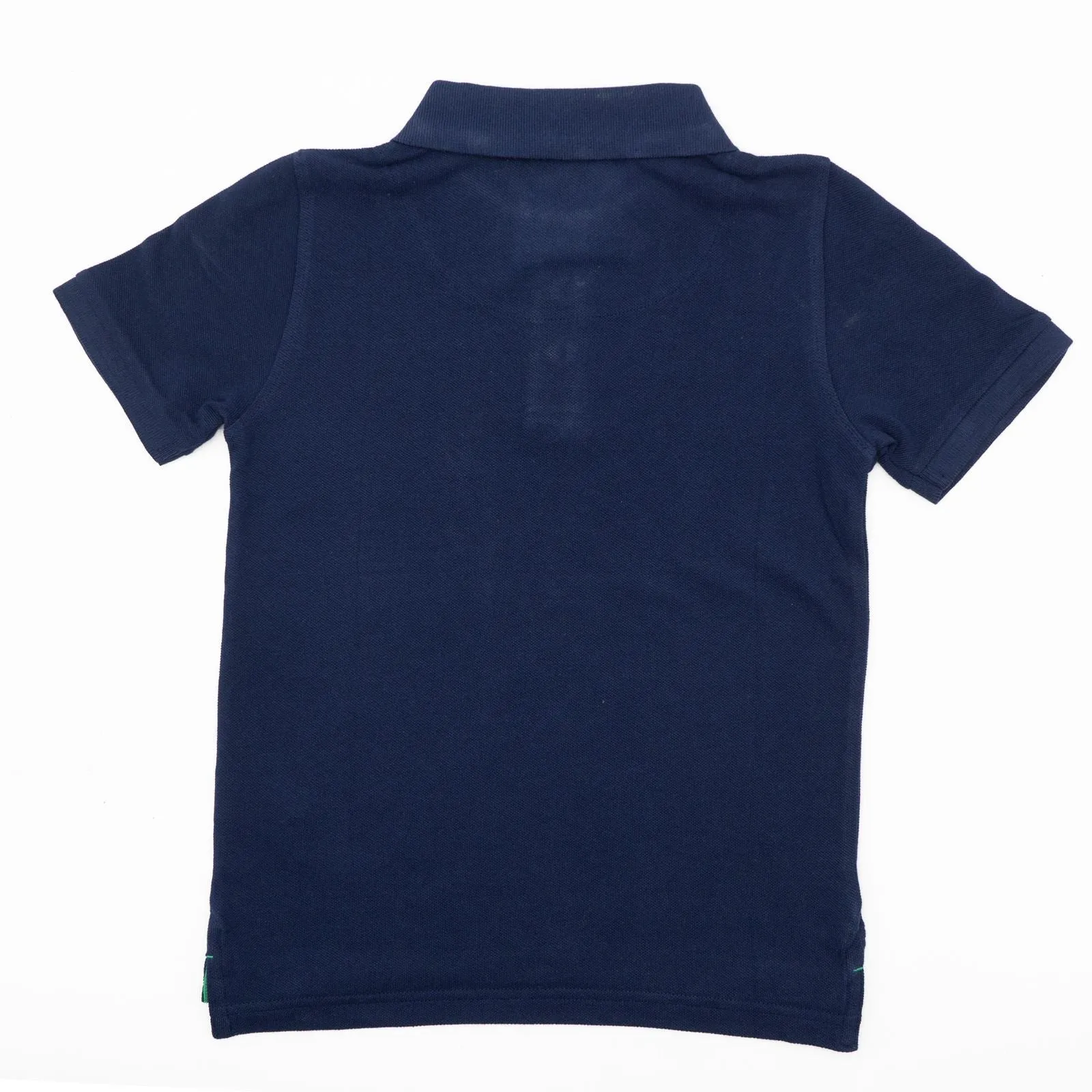 Mini Boden Boys Navy Blue Short Sleeve Polo Shirts