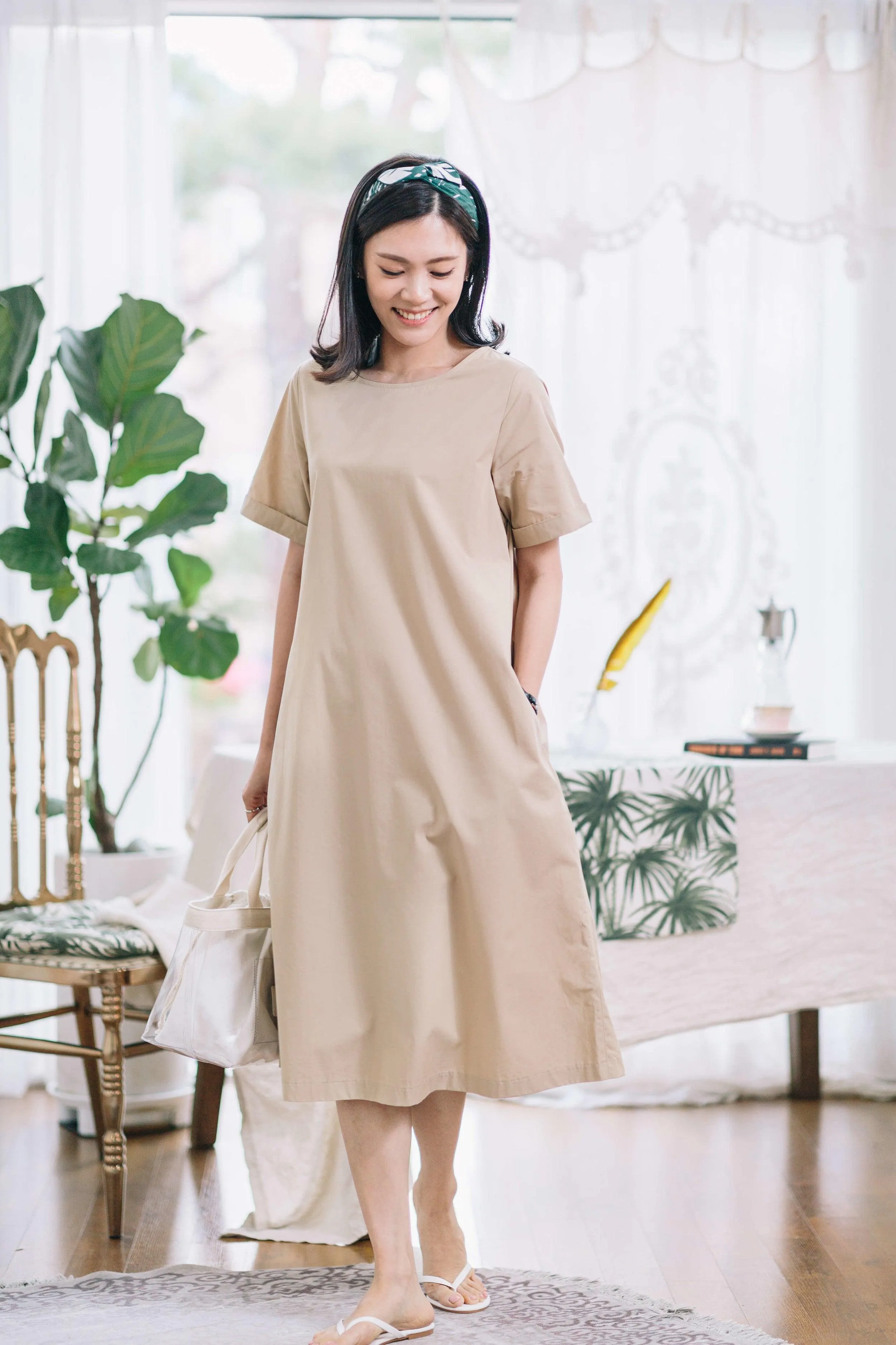 Minimal A-Line Nursing Dress