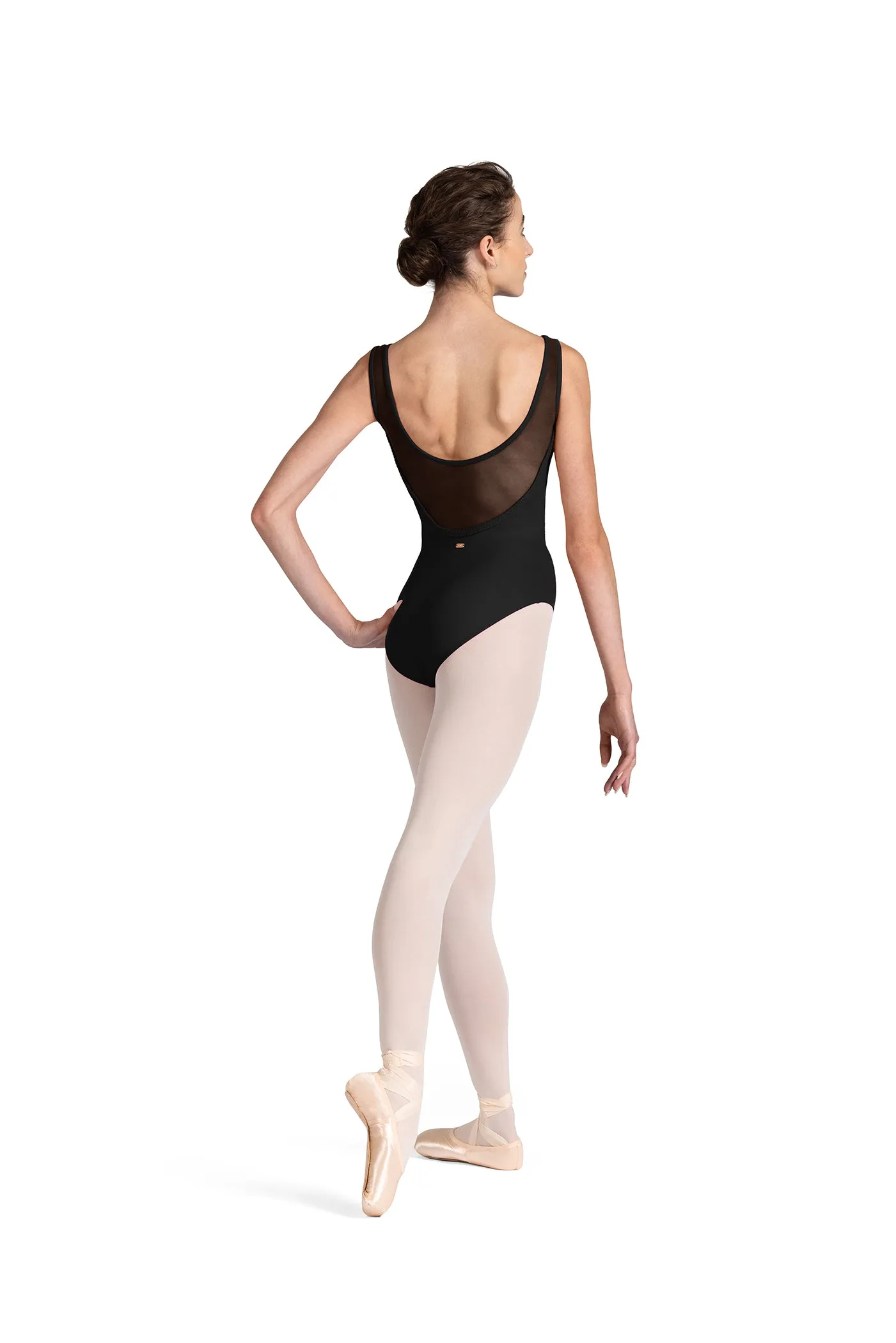 Mirella: V Neck Low Back Leotard