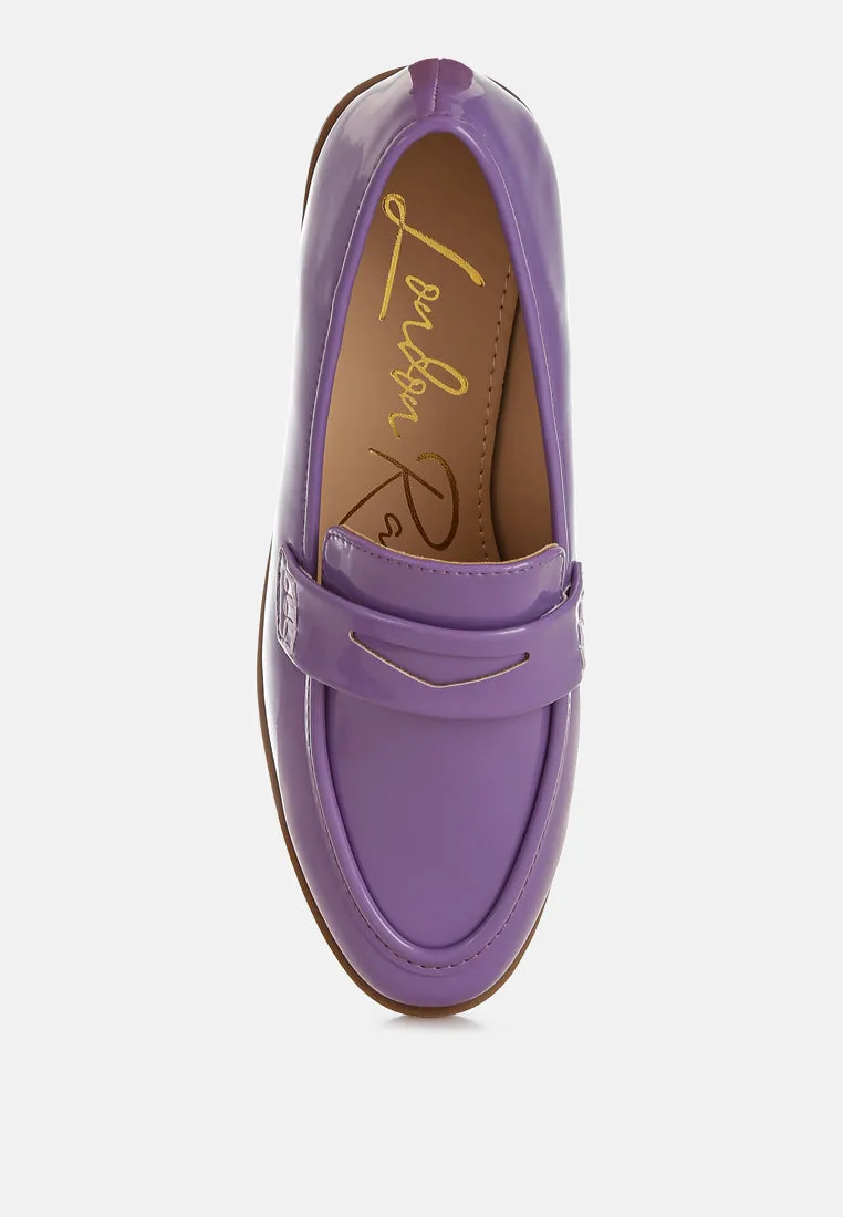 Mogul Penny Strap Detail Loafers