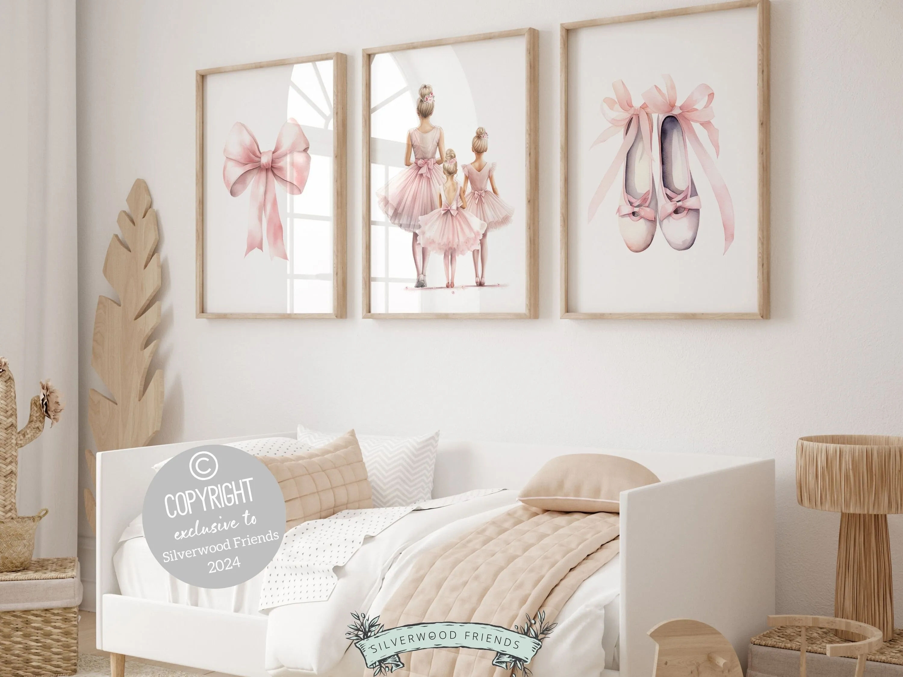 Mother and Daughter Ballet Nursery Prints - Set 1