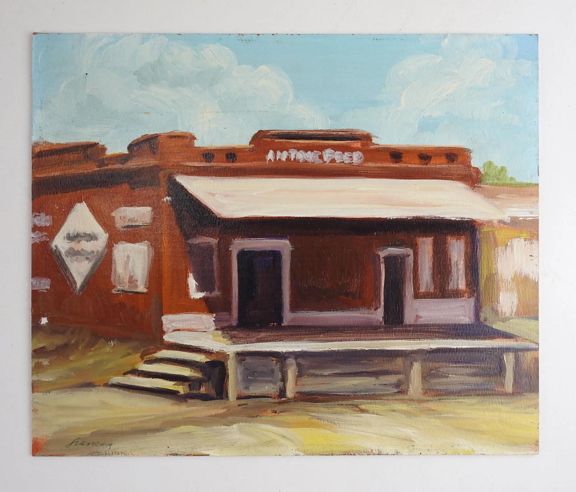 Old Feed Store Building Painting