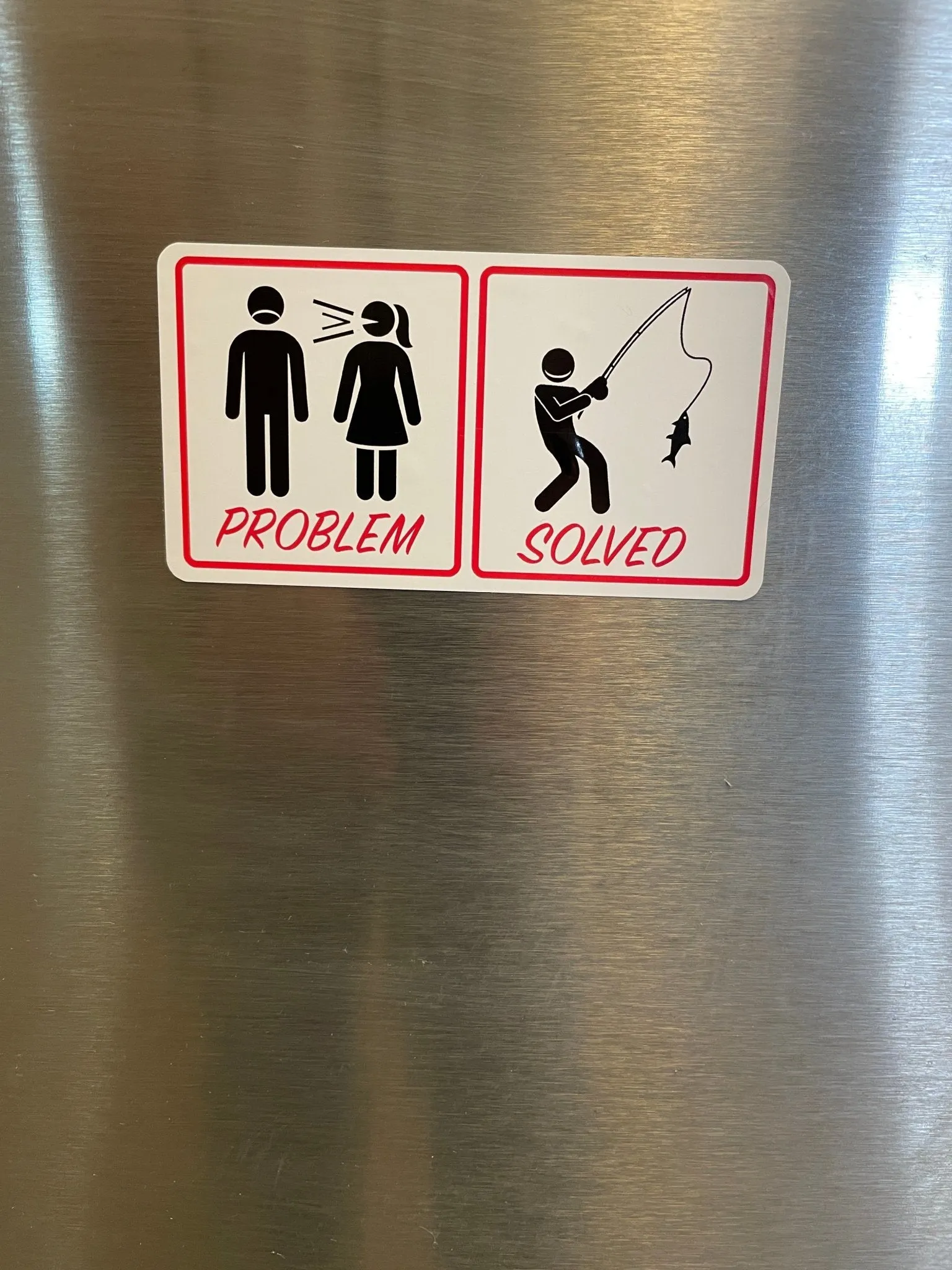 Problem - Solved fishing sticker